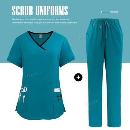 Nurse Uniform Healthcare Scrubs Set