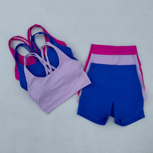 2 Piece Gym Sports Shorts Set