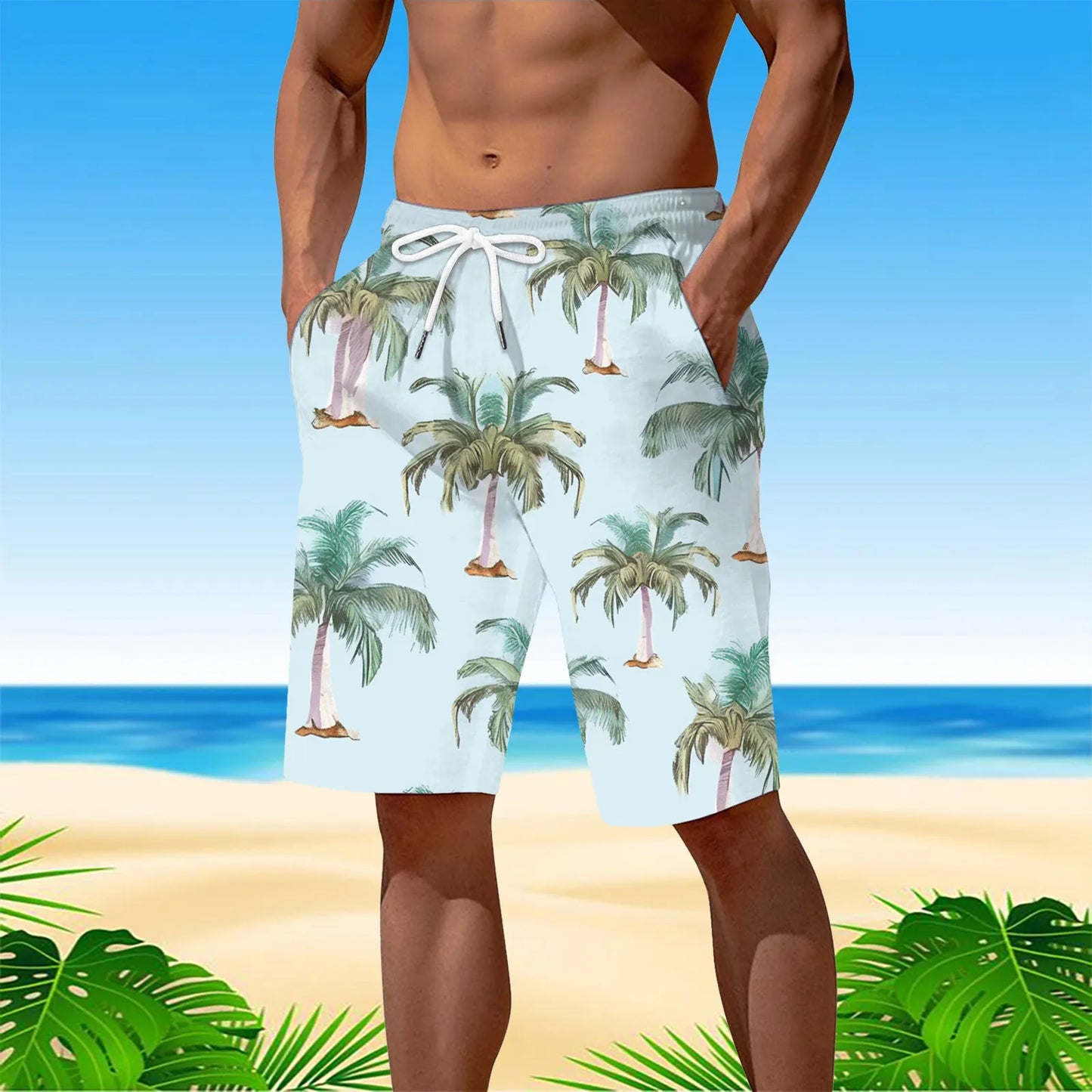Personality Hawaii Summer Tropics Beach Shorts