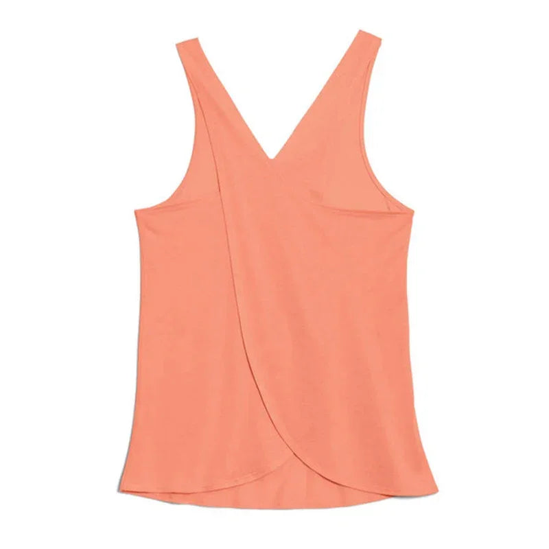 Women's Solid Wrap Back Sports Tank Tops - Empire P.E