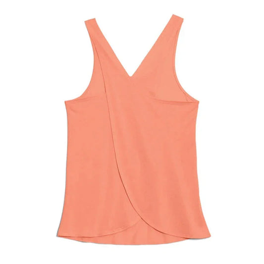 Women's Solid Wrap Back Sports Tank Tops - Empire P.E