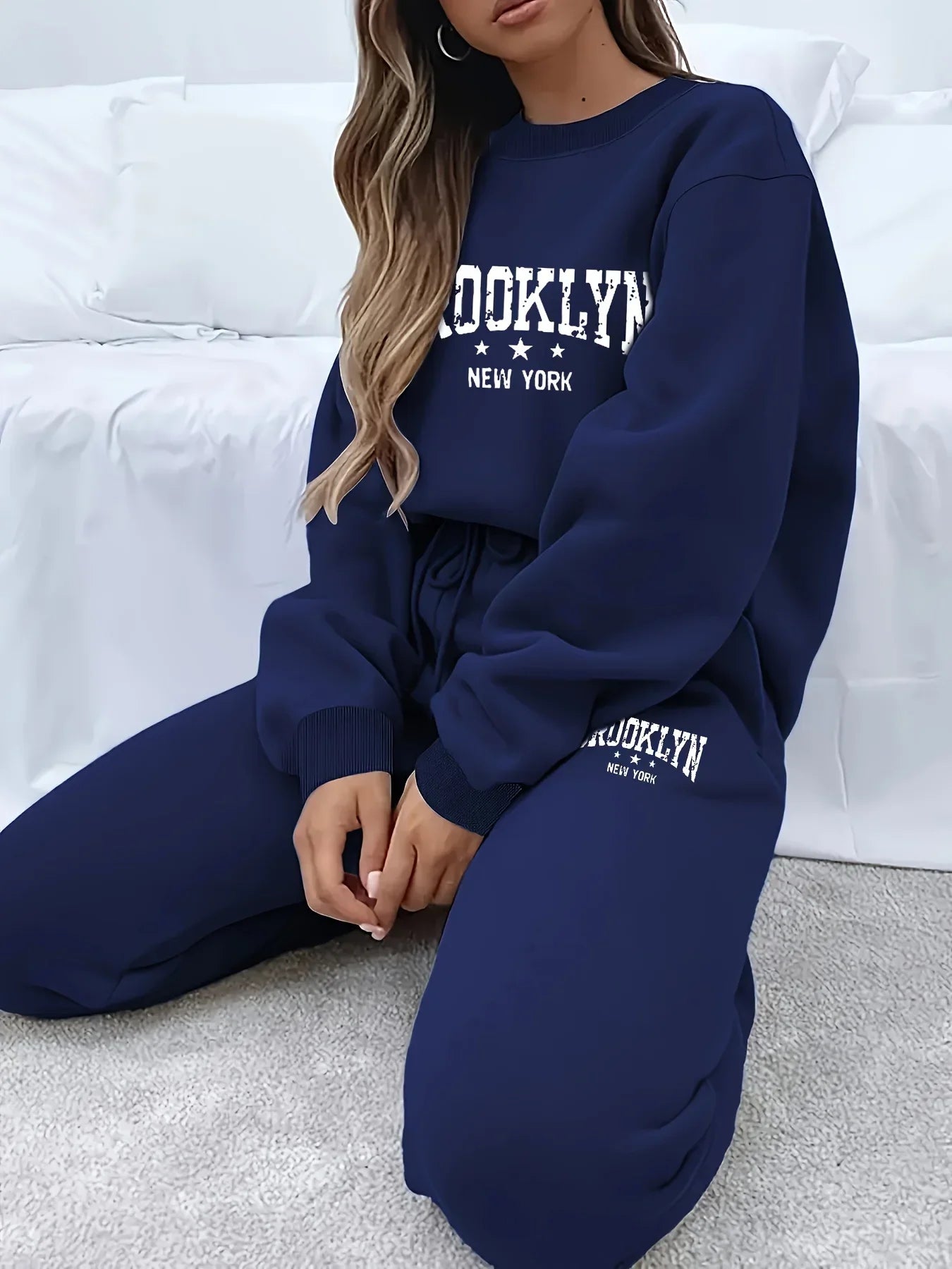 Women's Sweater Pants Set Street Hip Hop Clothing - Empire P.E