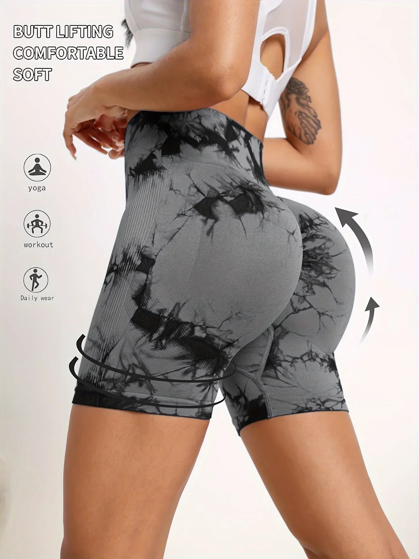 3 pairs of shorts yoga sports running, wide belt seamless sports shorts, women's shorts,
