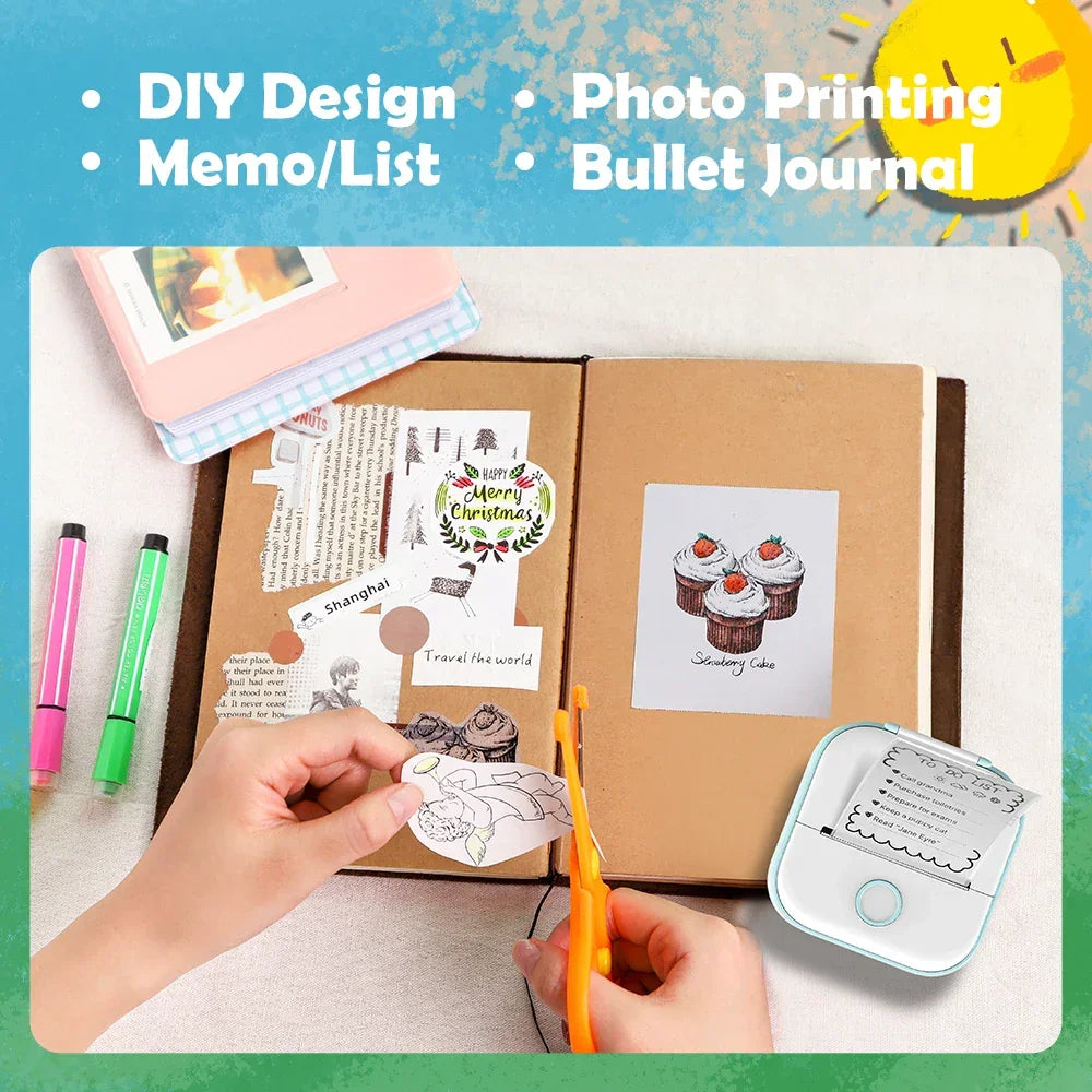 Portable Printer Phomemo Mini Sticker Printer Self-adhesive Labels - Empire P.E