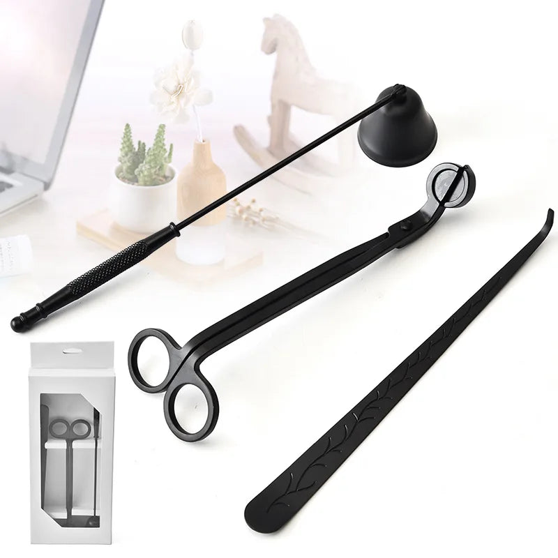 3pcs/set Candle Snuffer Trimmer Hook