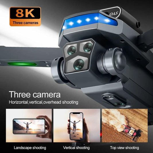 P18 New RC Drone Dual 8K camera drone obstacle avoidance quadcopter electronically controlled professional Drone Kid Gift Toys - Empire P.E