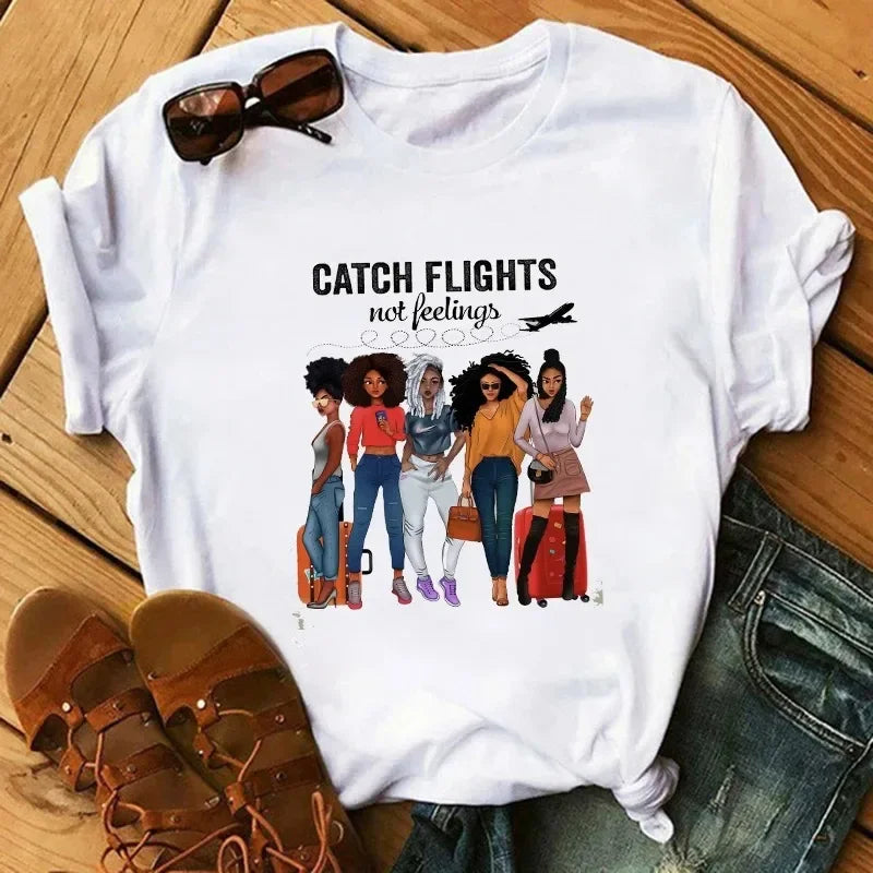 Black Girls Fashion Women T-Shirts - Empire P.E