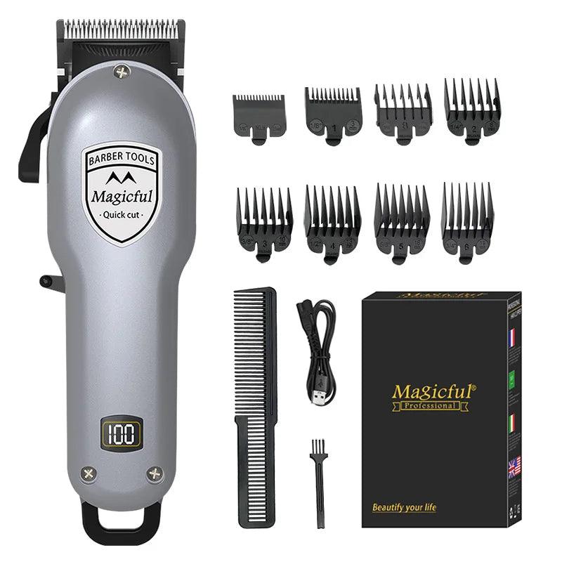 Magicful Hair Clipper Hair Trimmer For Men Rechargeable Li-ion Battery - Empire P.E
