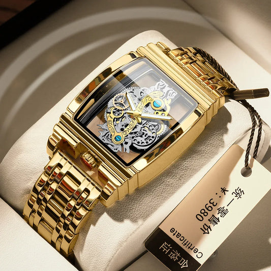 2024 Transparent Full Hollow Metal Leather Watches