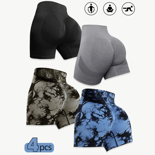 1/3/4pcs Women's Seamless Cycling Shorts - Empire P.E