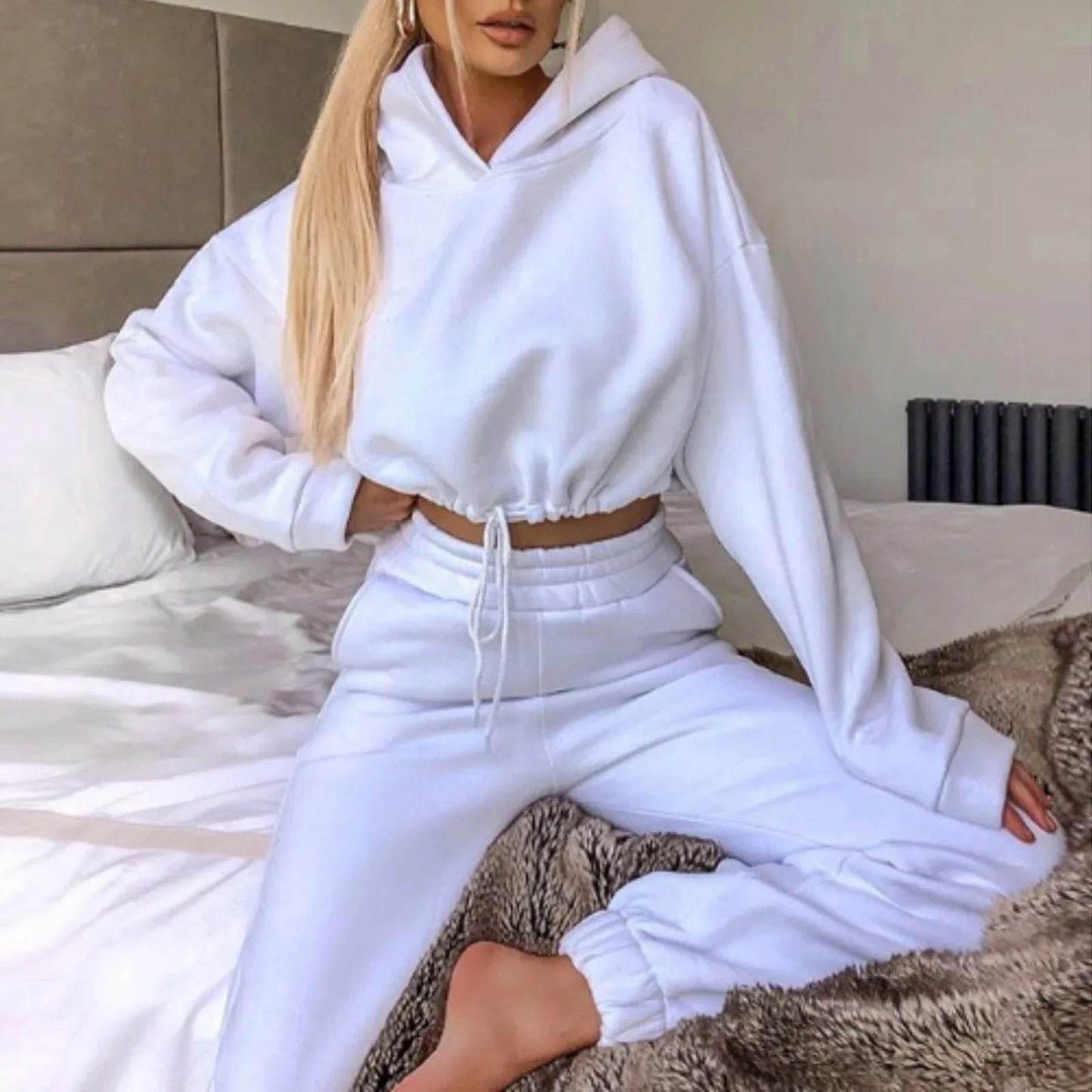 Long-sleeved Sports Casual Suit Waist Two-piece Set - Empire P.E