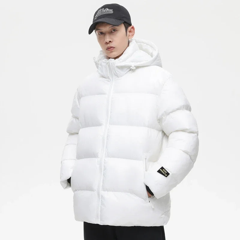 Men's Hooded Zipper Parkas Puffer Jackets - Empire P.E