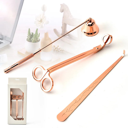 3pcs/set Candle Snuffer Trimmer Hook