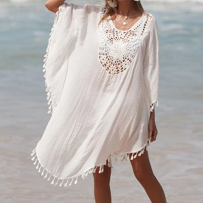 Women's Handmade Crochet Splicing Swimsuit Cover-Ups