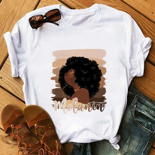 Black Girls Fashion Women T-Shirts