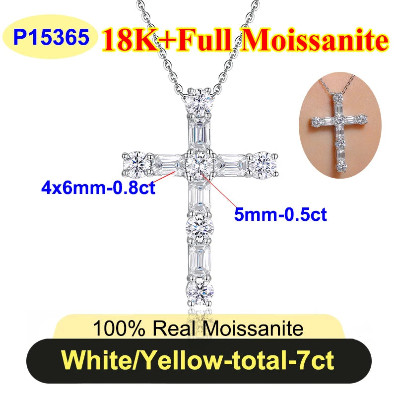 Full Moissanite Diamond Necklace for Women
