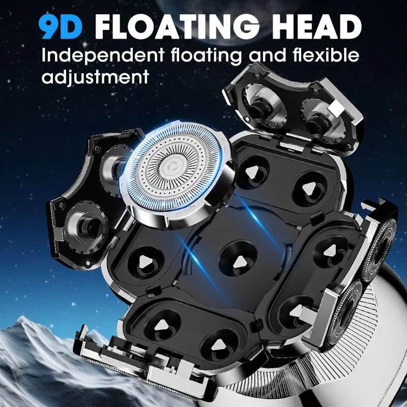 Head Shaver for Bald Men 9D Waterproof Cordless Wet/Dry & Bald Head Shaver with Rotary Blades - Grooming Kit with Electric Razor - Empire P.E