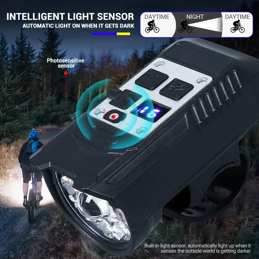 Bright Bicycle Light 9 LED Front USB Rechargeable - Empire P.E