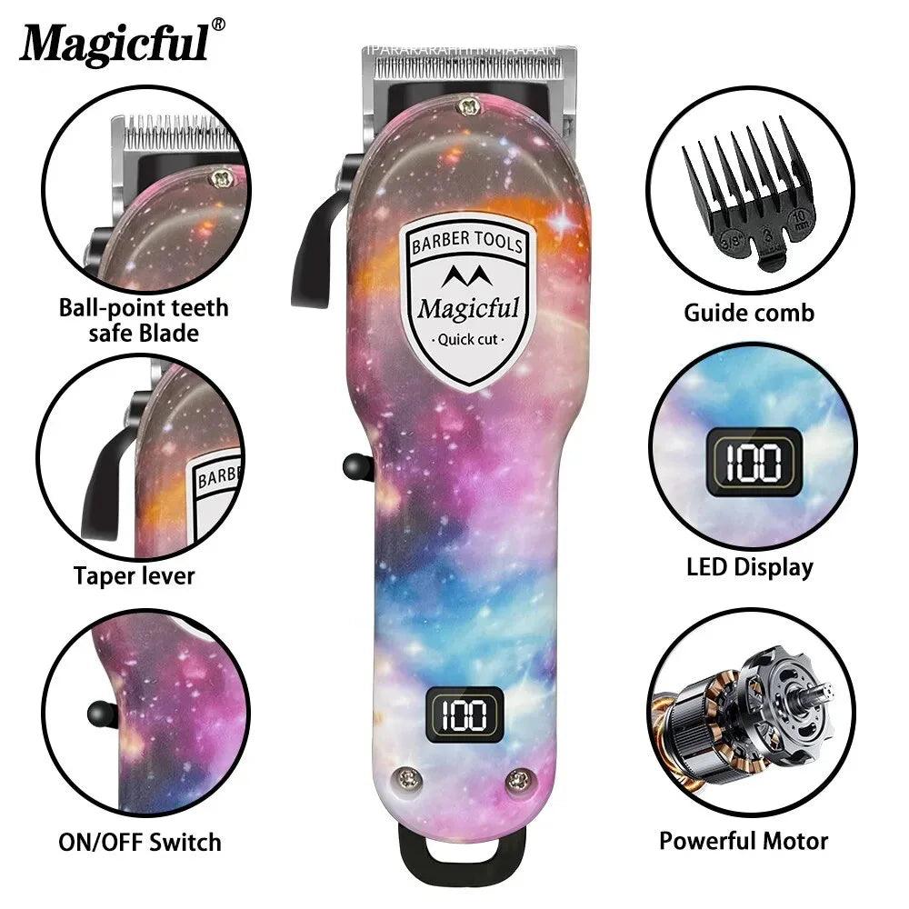 Magicful Hair Trimmer For Men Fashion Professional Hair Rechargeable Li-ion Battery - Empire P.E