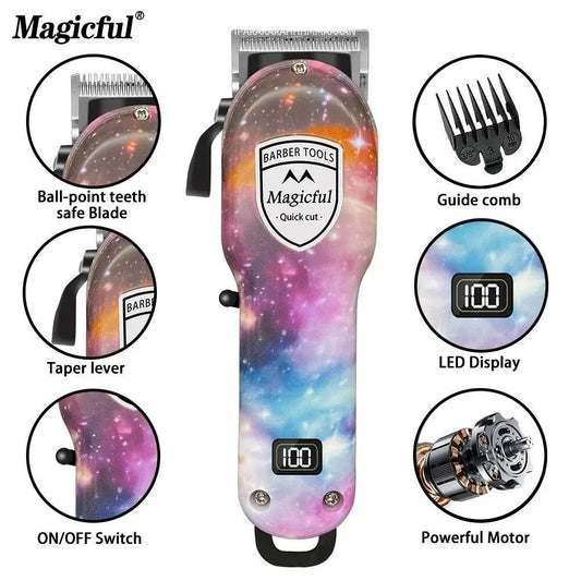 Magicful Hair Trimmer For Men Fashion Professional Hair Rechargeable Li-ion Battery - Empire P.E