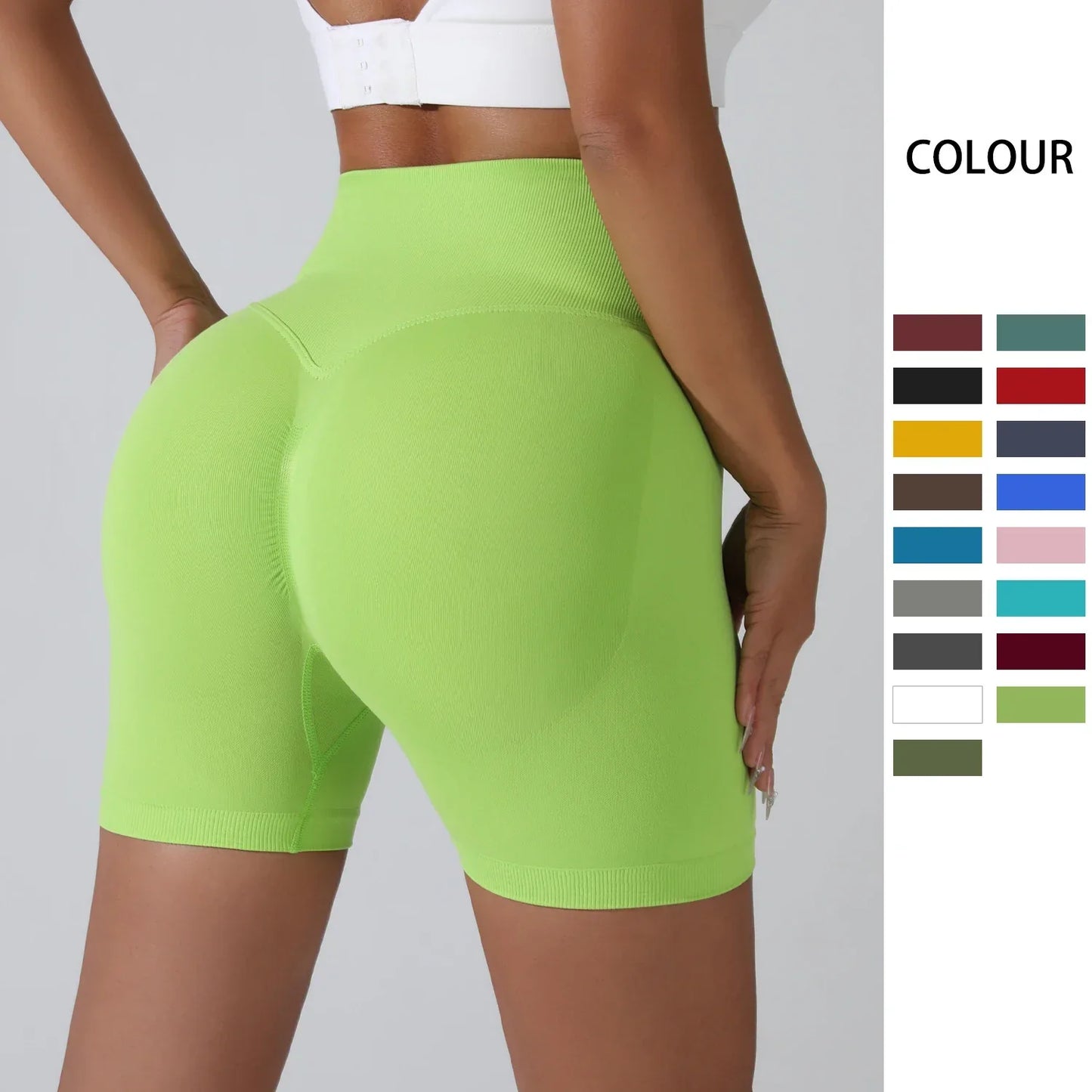 Women's High-Waist Breathable Yoga Shorts