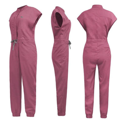 New Jumpsuits Medical Scrubs Uniform Short Sleeve
