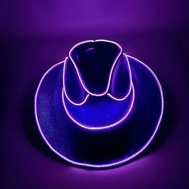 Lights Cowboy Cowgirl Hat with LED Light Up Cap - Empire P.E