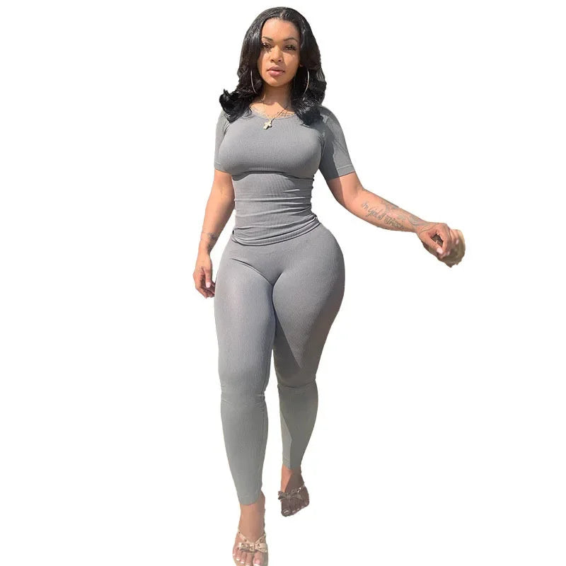 Lounge Wear Ribbed Casual 2 Piece - Empire P.E