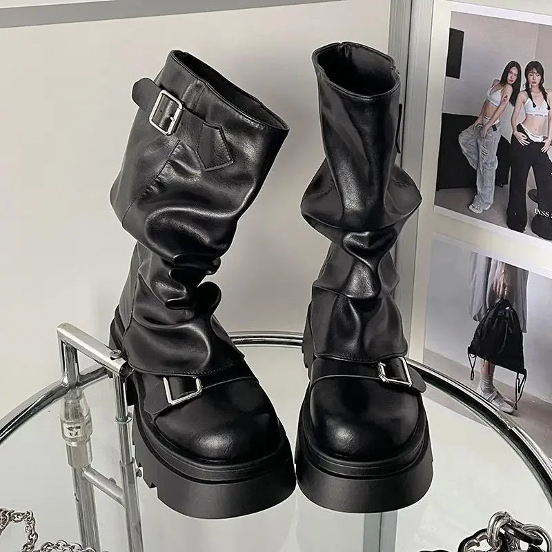 2024 Mid-Calf Women's Boots Platform Modern Boots - Empire P.E