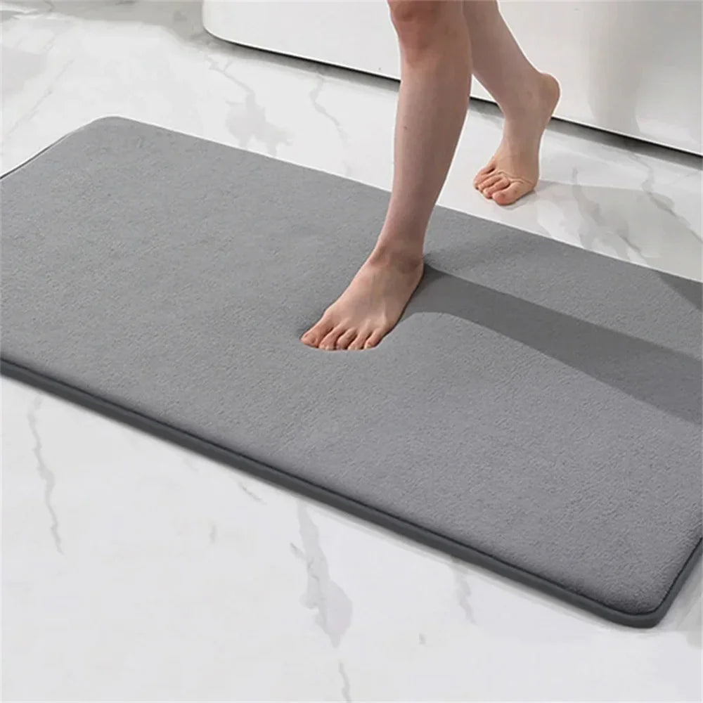 Homaxy Super Absorbent Bath Mat Memory Foam Carpet Non-Slip Toilet Bathroom Rug - Empire P.E