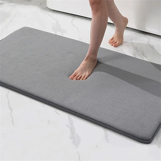 Homaxy Super Absorbent Bath Mat Memory Foam Carpet Non-Slip Toilet Bathroom Rug - Empire P.E