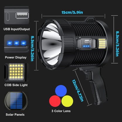 Rechargeable Spotlight 900000 Lumens Led Spot Lights