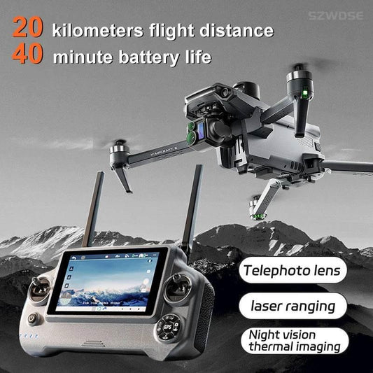 2025 new Wing 6 drone professional aerial photography HD 8K With Screen Remote Control Aircraft 20 Kilometer Obstacle Avoidance - Empire P.E