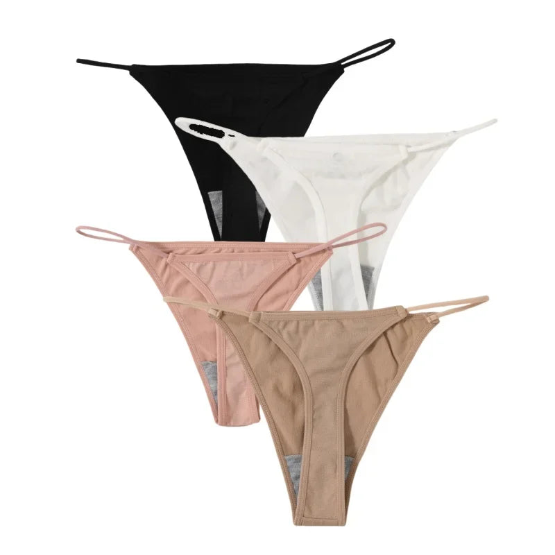 4Pcs/Set Women G-String Seamless Panties Underwear Sexy Lingerie - Empire P.E