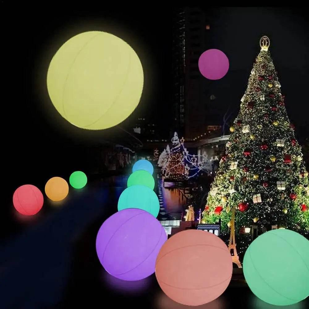 40cm Large Led Beach Ball With Remote Control 13 Colors With Inflation Pump For Sum&mer Fun Outdoor Games Decorations Pool Party - Empire P.E
