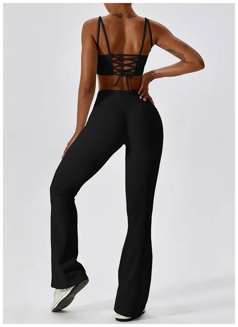2PCS Seamless Yoga Set Gym Clothes Sportswear Yoga Suits For Women Fitness Rib Tracksuits Sports Bra Gym Leggings Sports Suits - Empire P.E