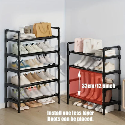 Multi-Tier Metal Shoe Rack Stackable Organizer