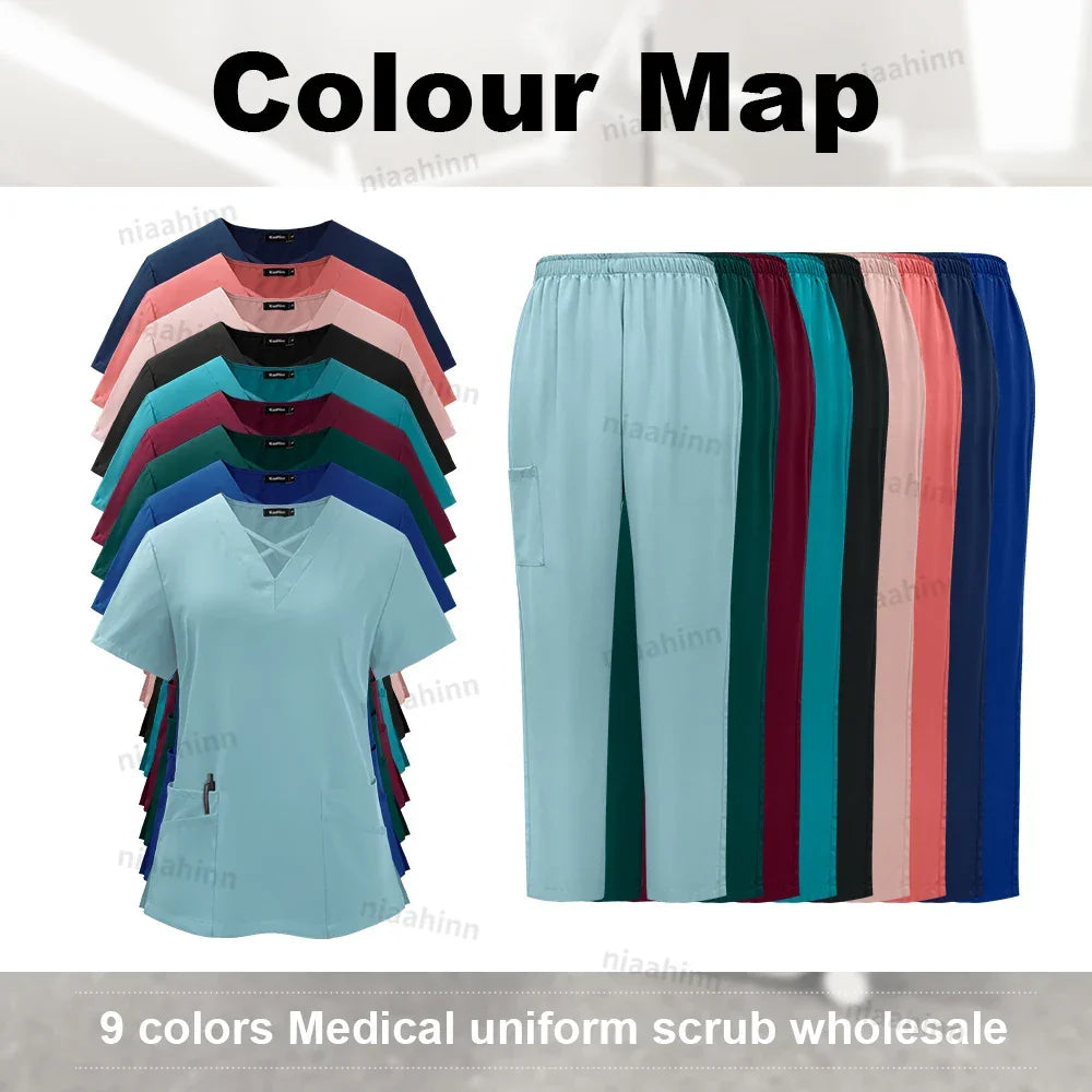 Medical Scrub Uniform Set