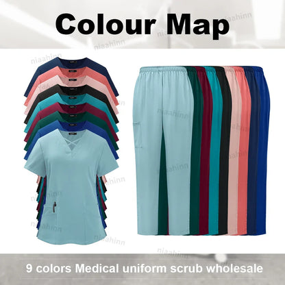 Medical Scrub Uniform Set