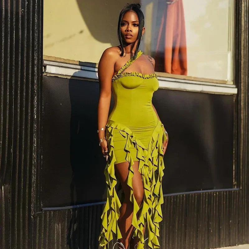 Sleeveless Strapless Halter Long Dress - Empire P.E