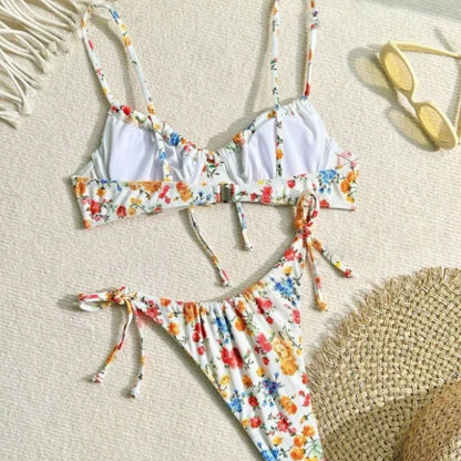 2025 Women's Floral Printed Bikinis Set