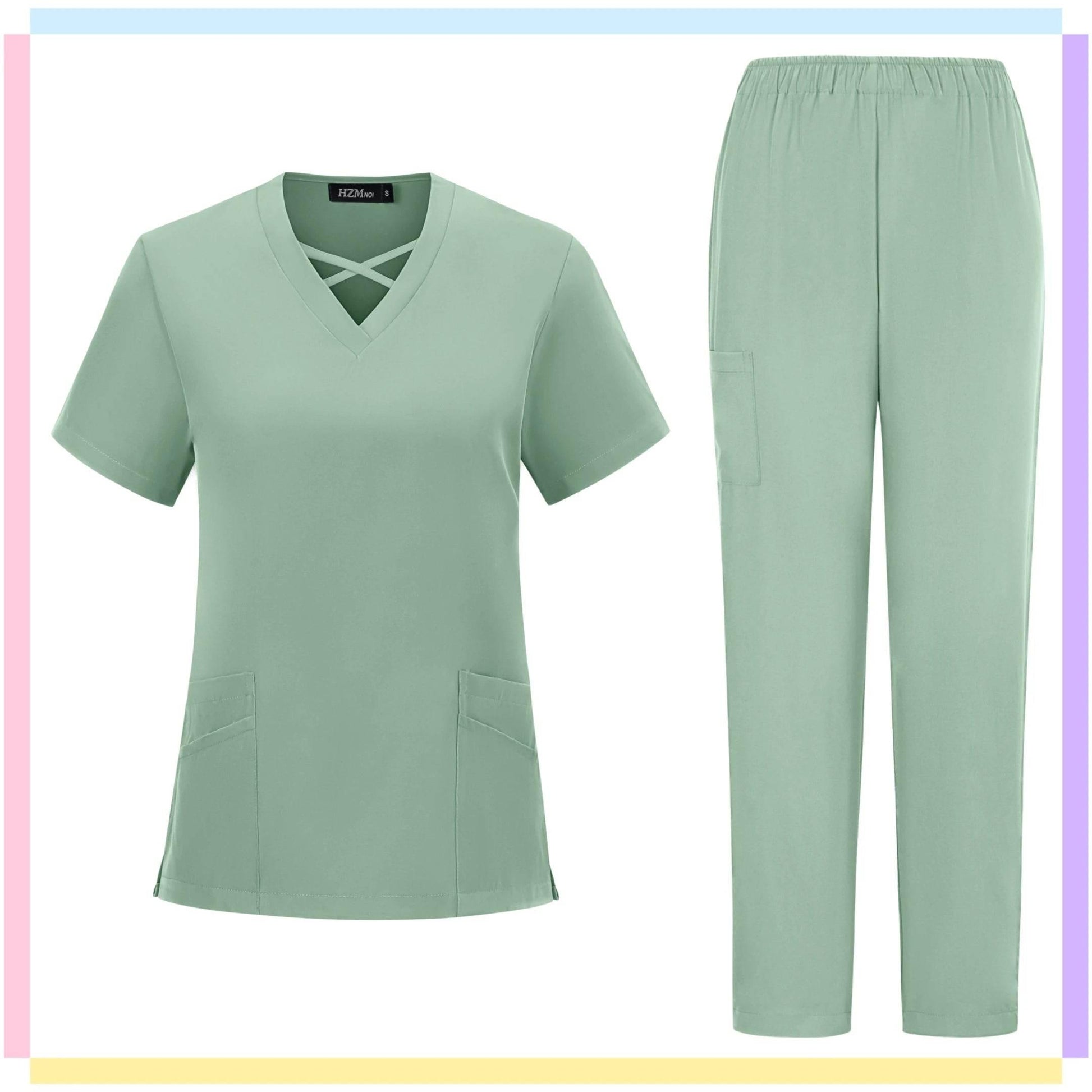 Hot Sale Anti Wrinkle Washable Soft Nurse Scrubs Hospital Medical Scrubs Women Nursing Top Jogger Scrubs Uniforms Sets Work Wear - Empire P.E