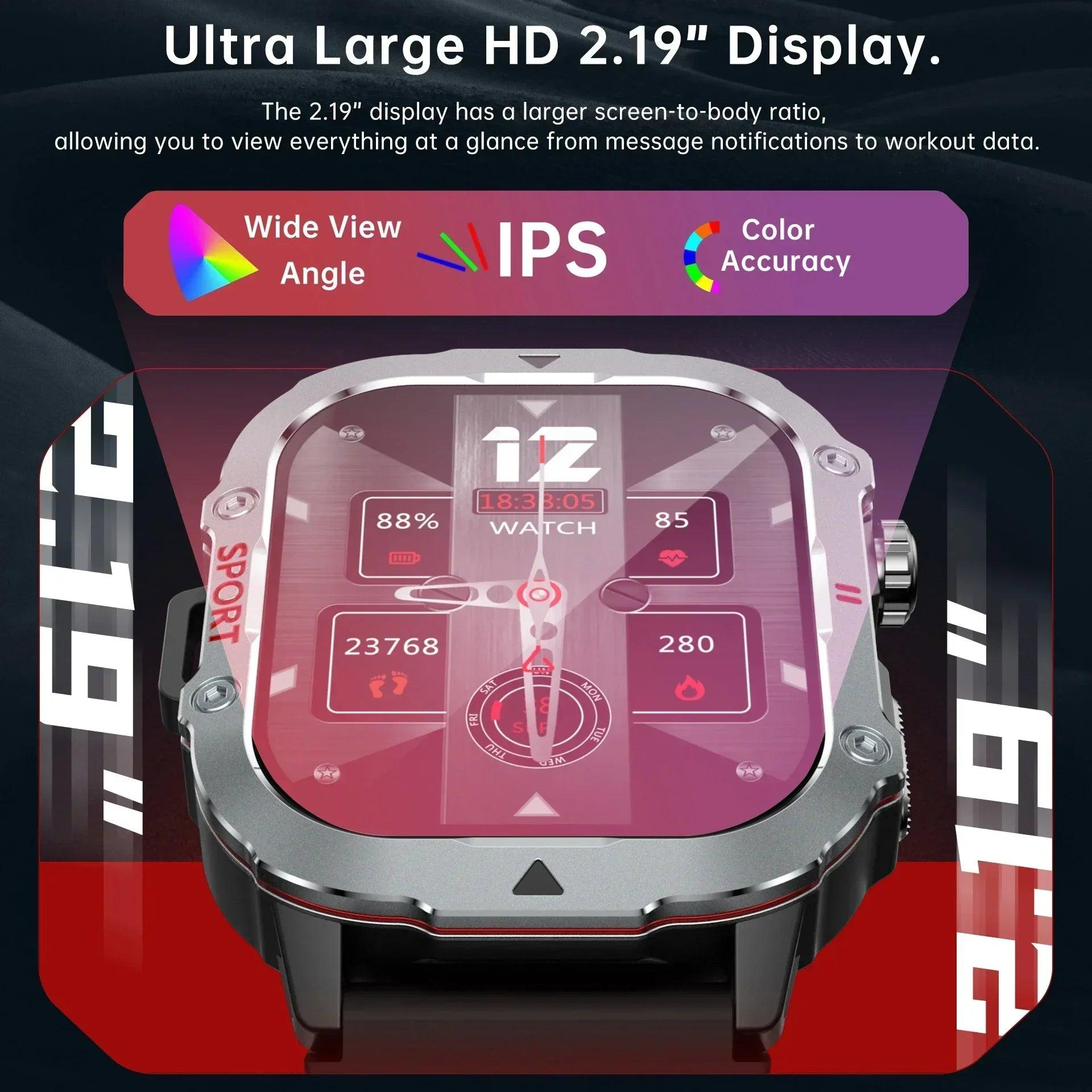 2025 New for Xiaomi Military Smart Watch Men Waterproof - Empire P.E