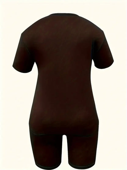 Plus size women's sports suit