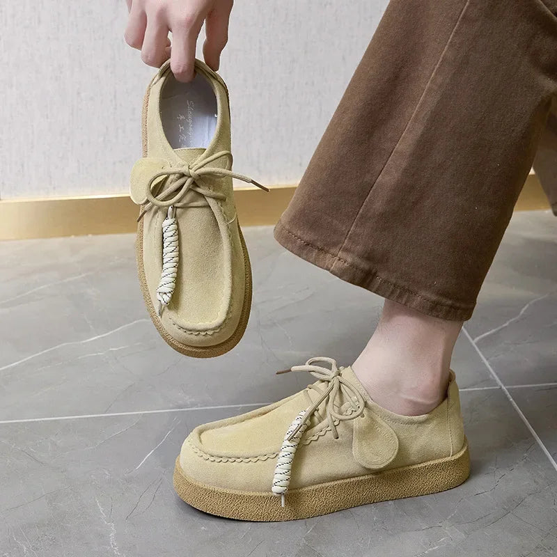 Retro Casual Suede Leather Loafers