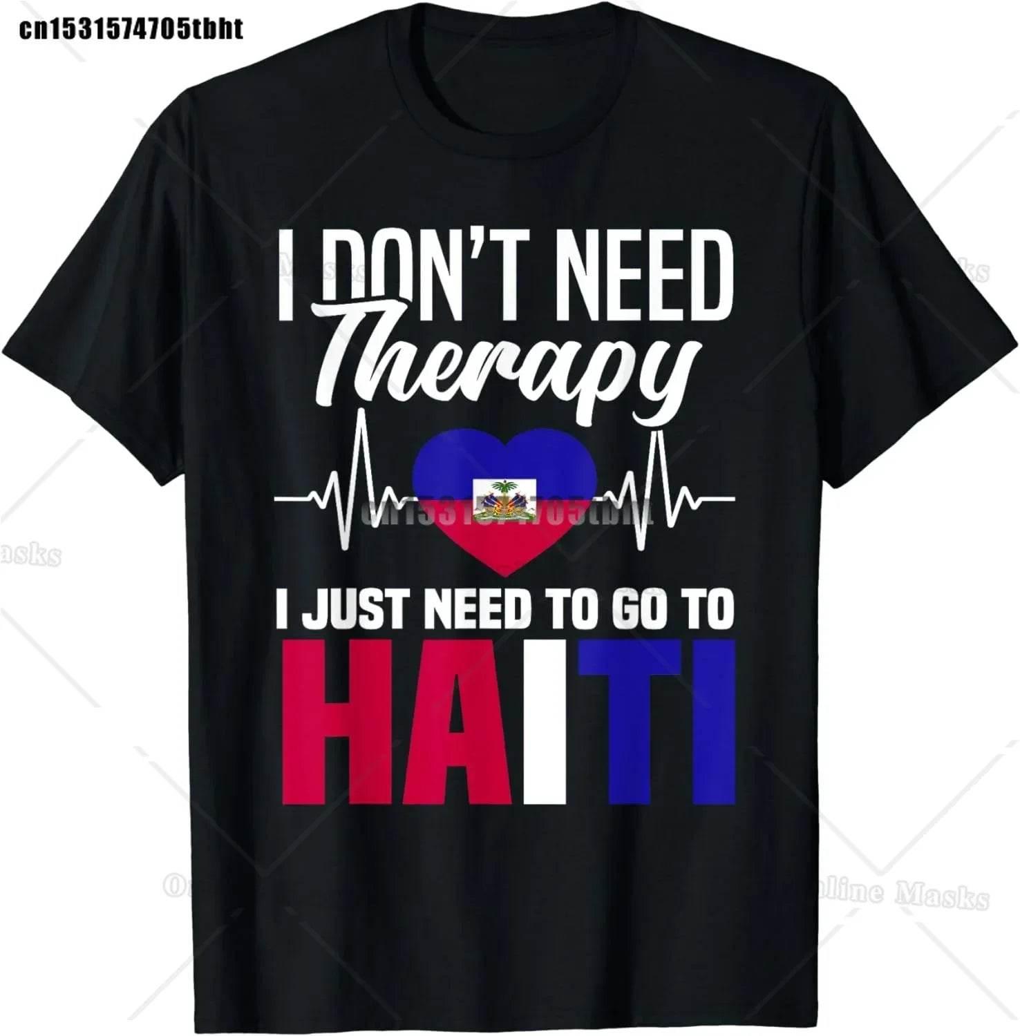Haitian Coat of Arms Haiti Emblem Symbol Vintage T Shirts Cotton Streetwear Short Sleeve Birthday Gifts Summer Mens Clothing - Empire P.E