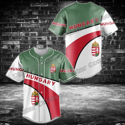 Argentina/Panama/Scotland Flag & Coat Of Arms 3D Printed Fashion Men's Baseball Shirt Street Unisex Adult Baseball Jersey KZ07 - Empire P.E