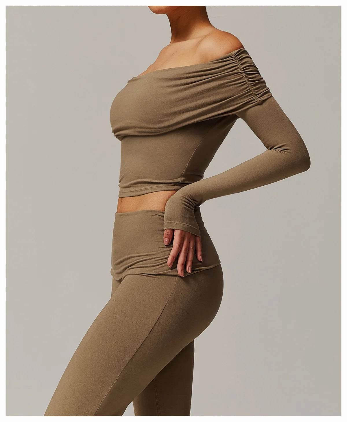 Sexy Yoga Long Sleeve Slim Fit Fitness Yoga Shirts Crop Top Women's Quick-drying Sport Tops Running Workout Women Gym Clothing - Empire P.E