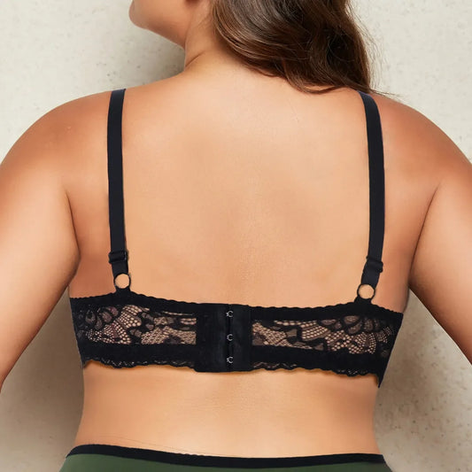 Plus Size Bra with Wire Lace Bra - Empire P.E