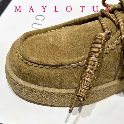 Retro Casual Suede Leather Loafers